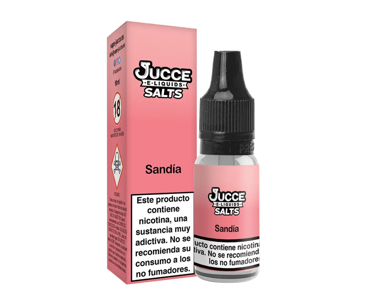 Jucce Salts Sandía 10ml e-líquido refrescante en sales de nicotina 12mg y 18mg
