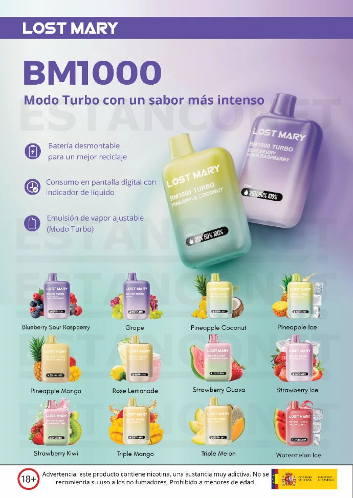 Distribuidor mayorista cargando pedido de Lost Mary vapers