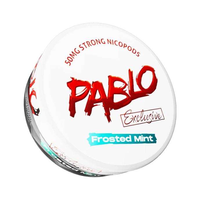 Pablo Exclusive Blue Mint, nicopods y bolsas de nicotina, frescor intenso