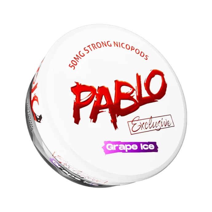 Pablo Exclusive Uva Helada, nicopods y nicotine pouches, sabor intenso y refrescante