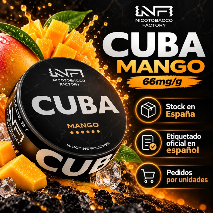 CUBA Mango Strong 66 mg/g | Bolsas de Nicotina Mayorista