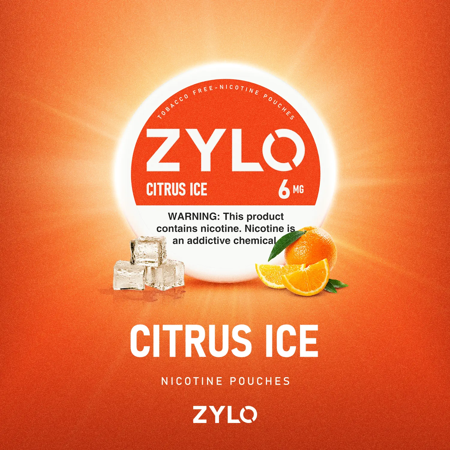 ZYLO Citrus Ice 6mg – Bolsitas de Nicotina sin tabaco para tiendas de conveniencia