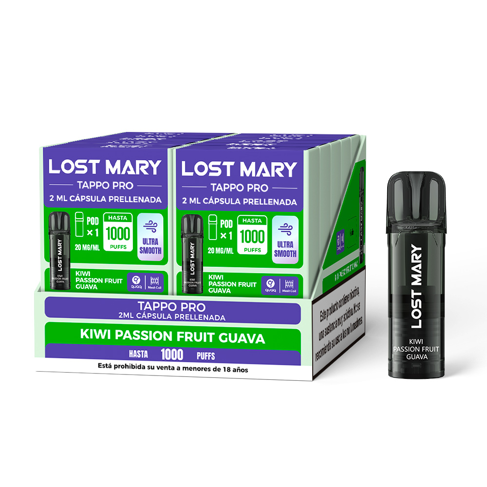Lost Mary Tappo PRO x1 CÁPSULA Kiwi Passion Fruit Guava 20mg Glayce.jpg