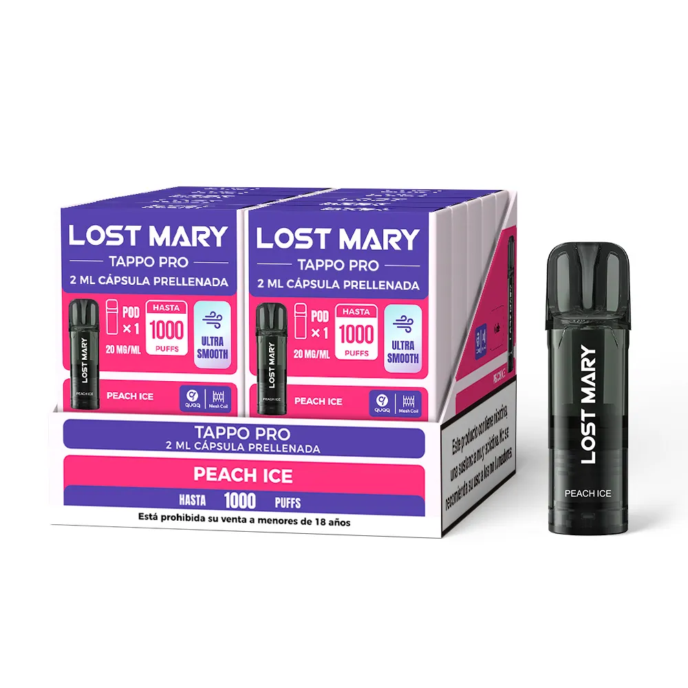 Lost Mary Tappo PRO Peach Ice 20 mg 1000 caladas Glayce.webp