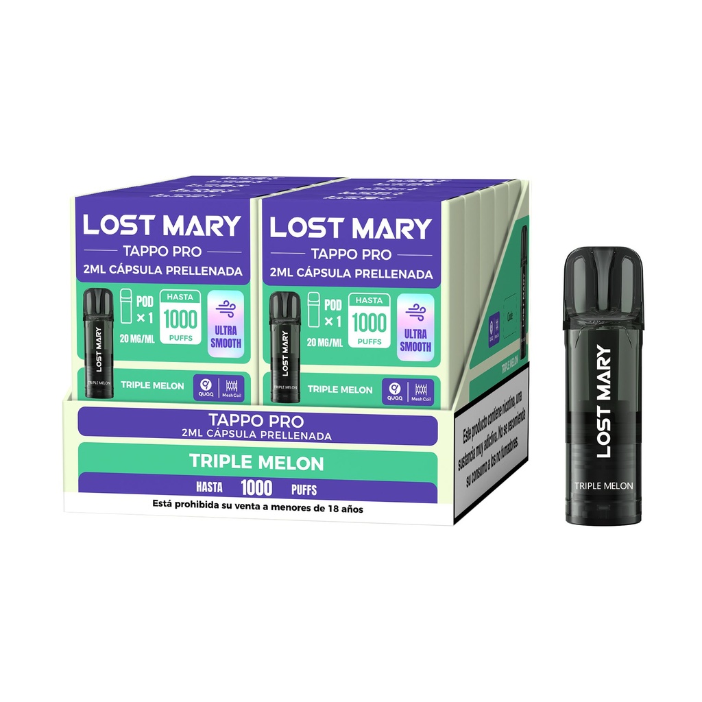 Lost Mary Tappo PRO x1 CÁPSULA Triple Melon 1000 caladas Glayce 20mg.jpg