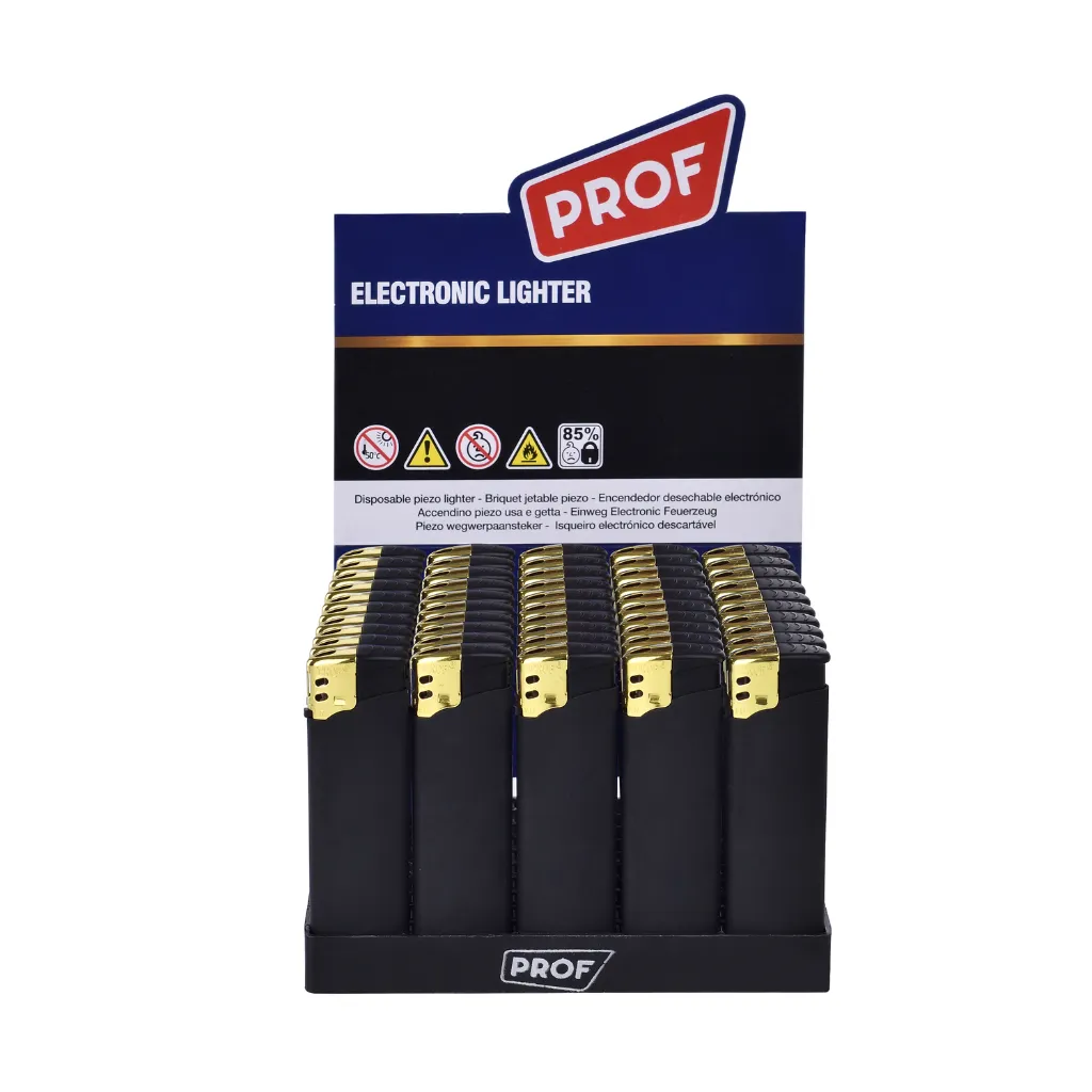 display-50-mecheros-prof-black-rubber-gold-cap.webp