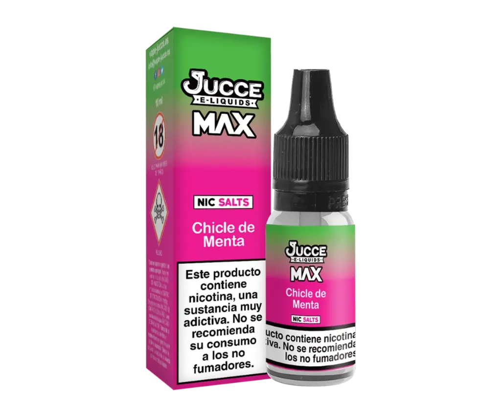 [40905ES] Jucce Max Chicle de Menta 10ml E-líquido (12mg)