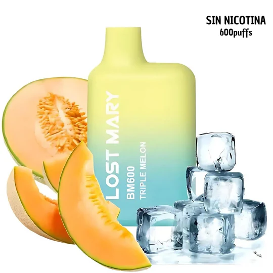 [LMY55888] LOST MARY BM600 0mg Triple Melon Sin Nicotina