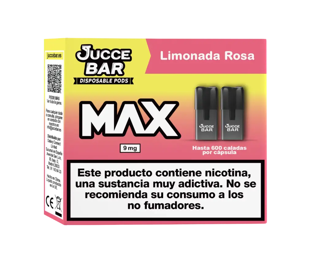 Jucce Bar MAX 9mg Limonada Rosa