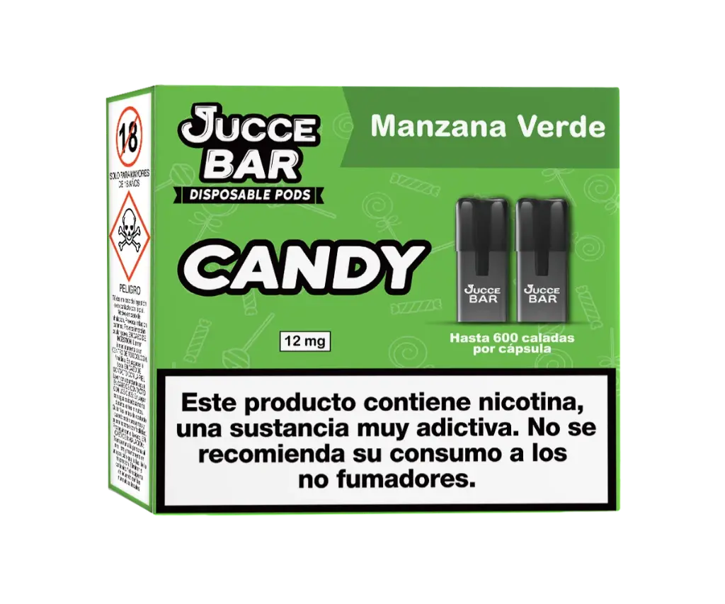 [40816ES] Jucce Bar Candy Manzana Verde 12mg