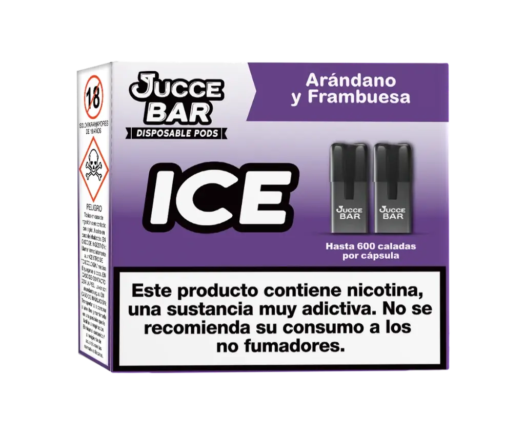 Jucce Bar Ice Arándanos y Frambuesa 12mg