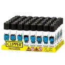 48 mecheros Clipper Pocket CP12 – Caja con dibujos y serigrafía variada