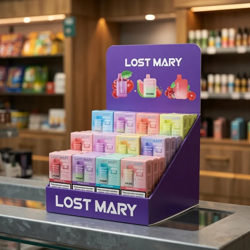 Expositor LOST MARY - 3 estantes - 12 sabores
