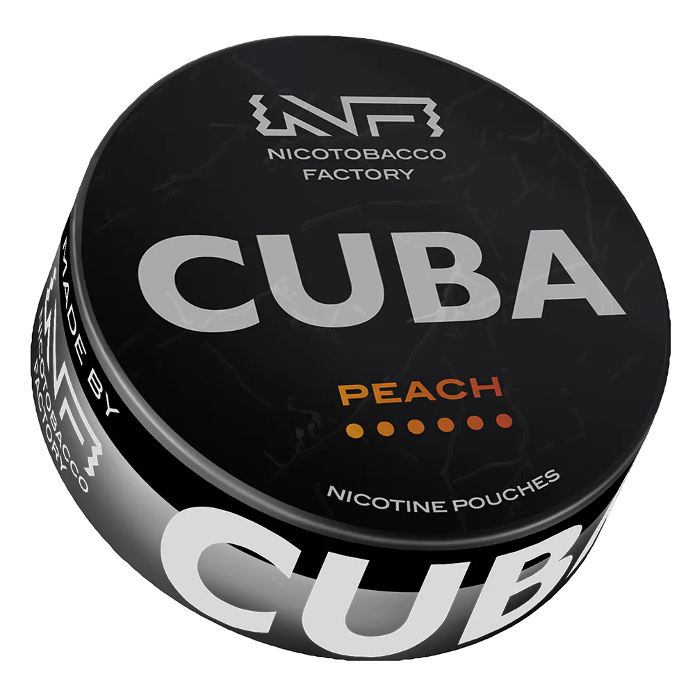 CUBA Peach Strong 66 mg/g – Bolsas de Nicotina
