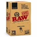 RAW Classic Conos Preenrollados 1 1/4 – Caja 75 uds