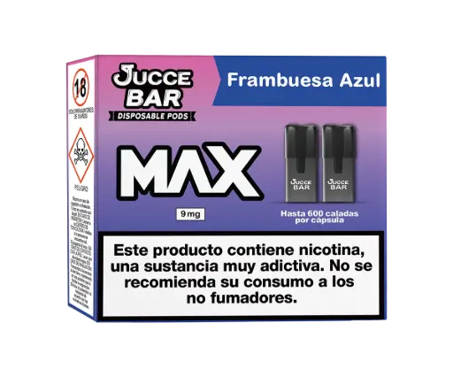 [40822ES] Jucce Bar MAX 9mg Frambuesa Azul