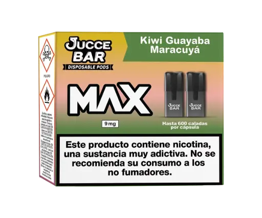 [40824ES] Jucce Bar MAX 9mg Kiwi Guayaba Maracuyá