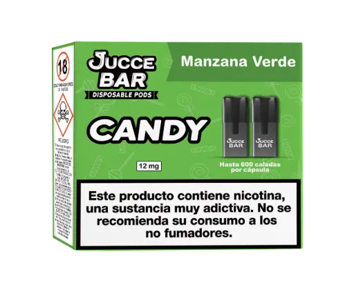 [40816ES] Jucce Bar Candy Manzana Verde 12mg