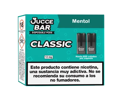 [40804ES] Jucce Bar Classic Mentol 12mg