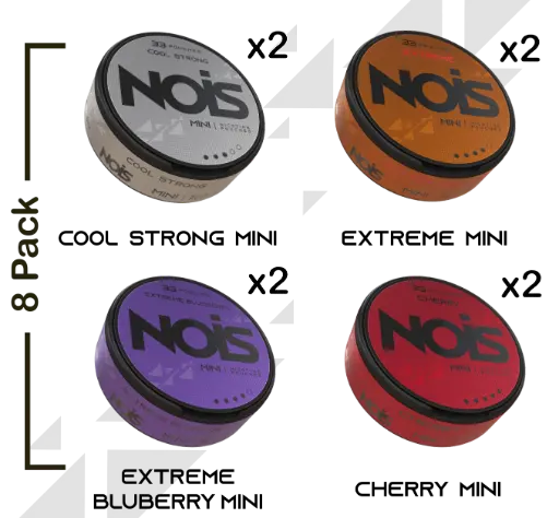 [NOISMINIPACK8] Pack Promocional NOIS Mini (8 Latas – 4 Sabores Mixtos)